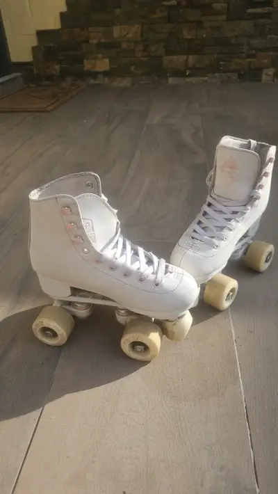 Patines de Cuatro Ruedas Oxelo Blancos Talla 35 - miniatura 4