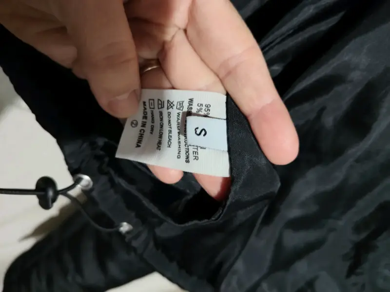 Chaqueta acolchada negra para mujer talla S - 3