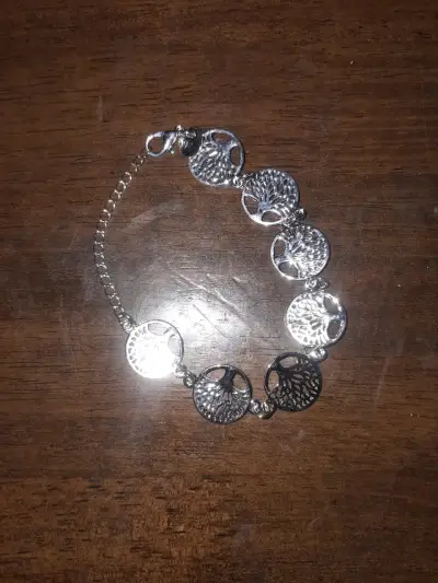 Pulsera de plata con diseño de árbol de la vida - miniatura 2