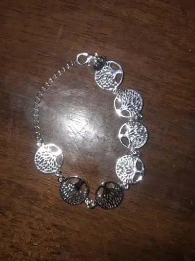 Pulsera de plata con diseño de árbol de la vida - miniatura 3