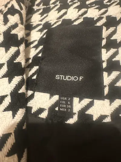 Blazer pata de gallo Studio F elegante - miniatura 2
