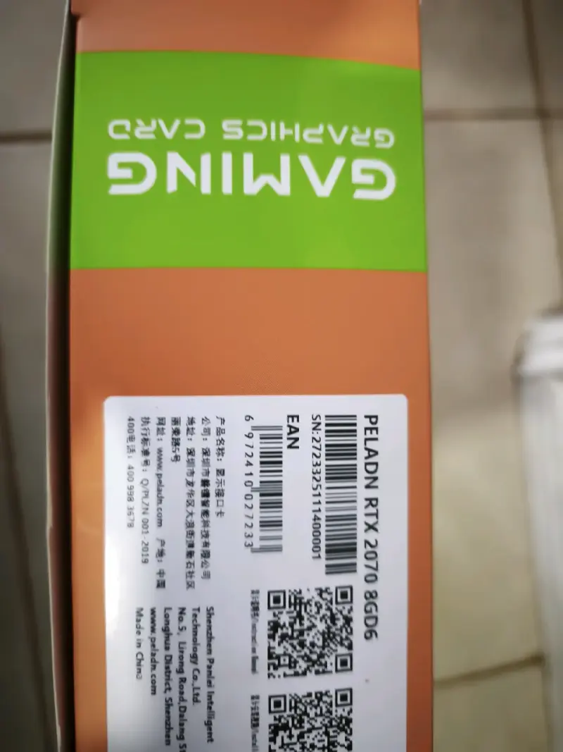 Tarjeta Gráfica Gaming Peladn RTX 2070 8GB - 1