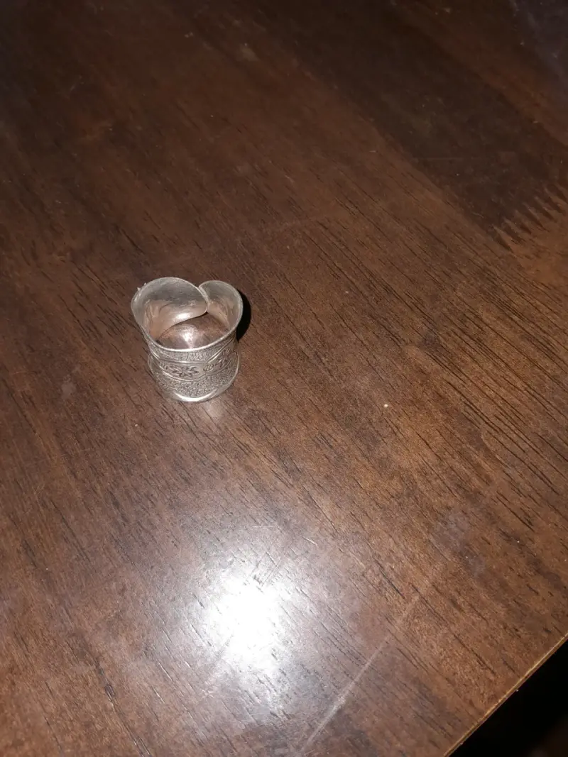 Anillo de plata grabado artesanal - 3