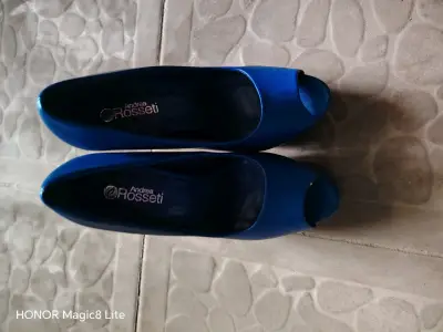 Zapatos de tacón azul n° 35 Andrea Rossetti - miniatura 1