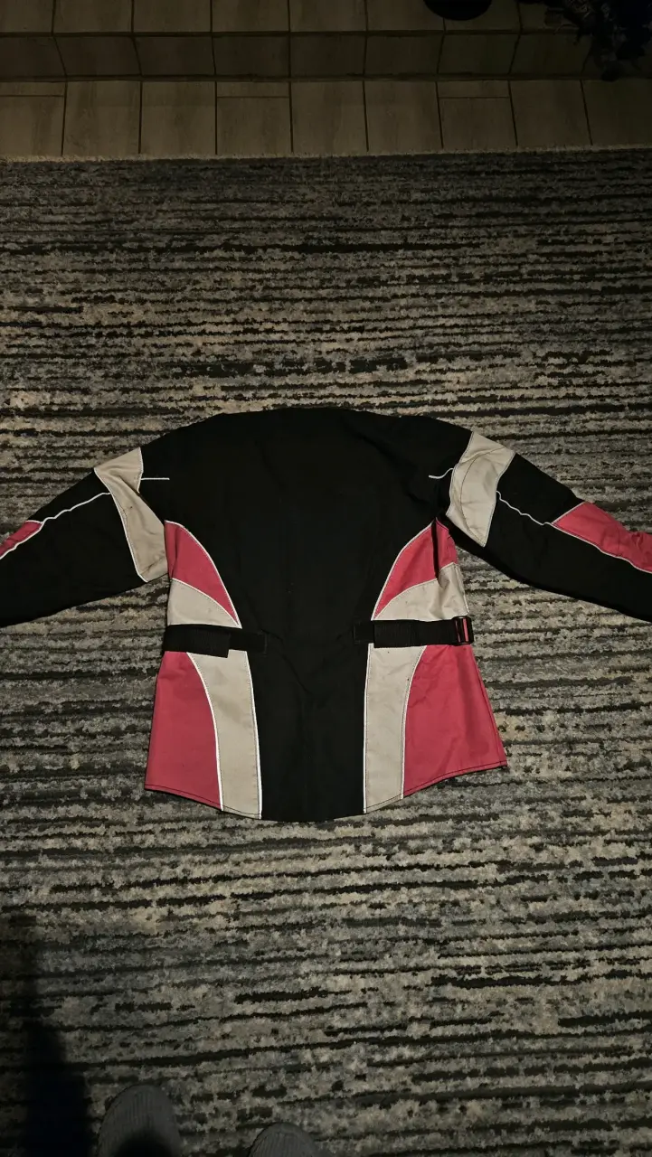 Chaqueta de moto para mujer con diseño rosado - 3