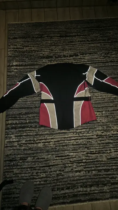 Chaqueta de moto para mujer con diseño rosado - miniatura 5