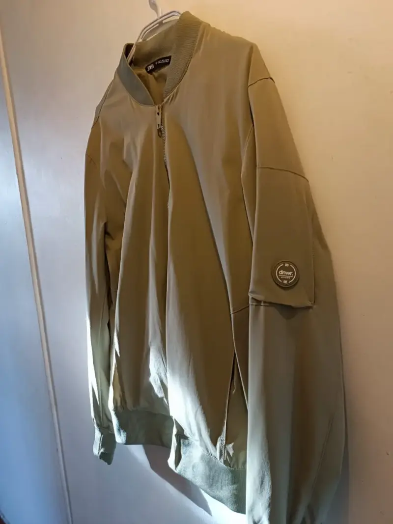Chaqueta Bomber Verde Oliva Zara - 1