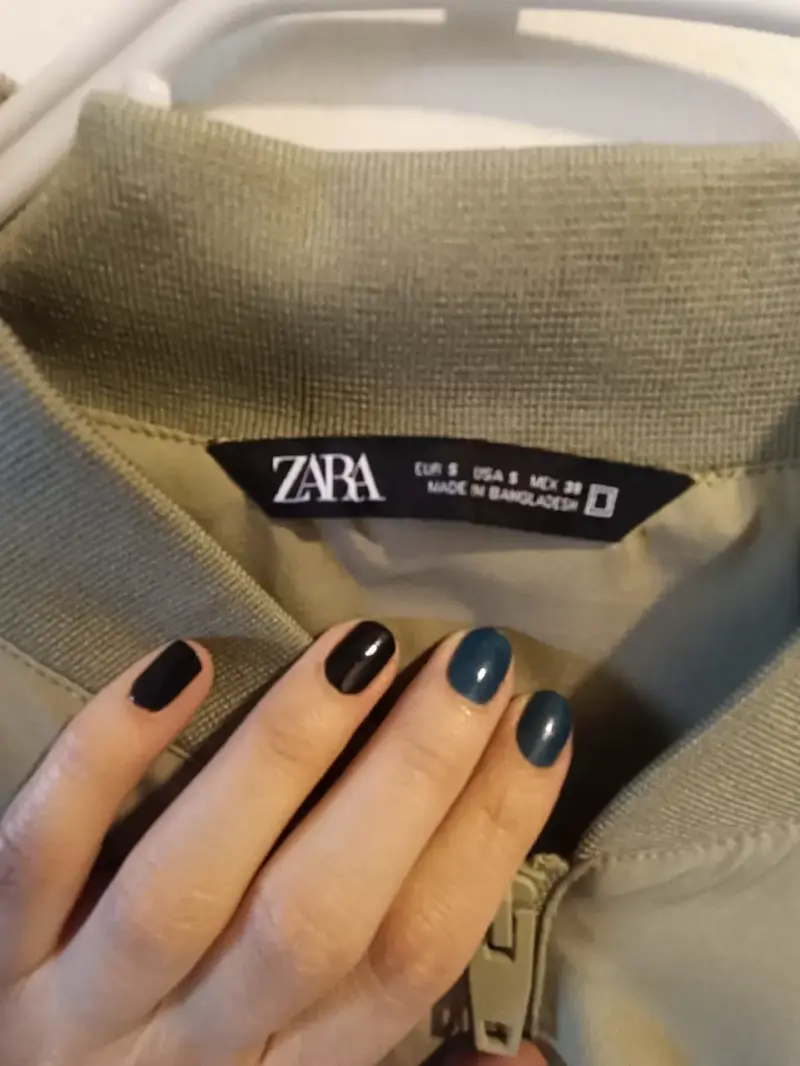 Chaqueta Bomber Verde Oliva Zara - 3