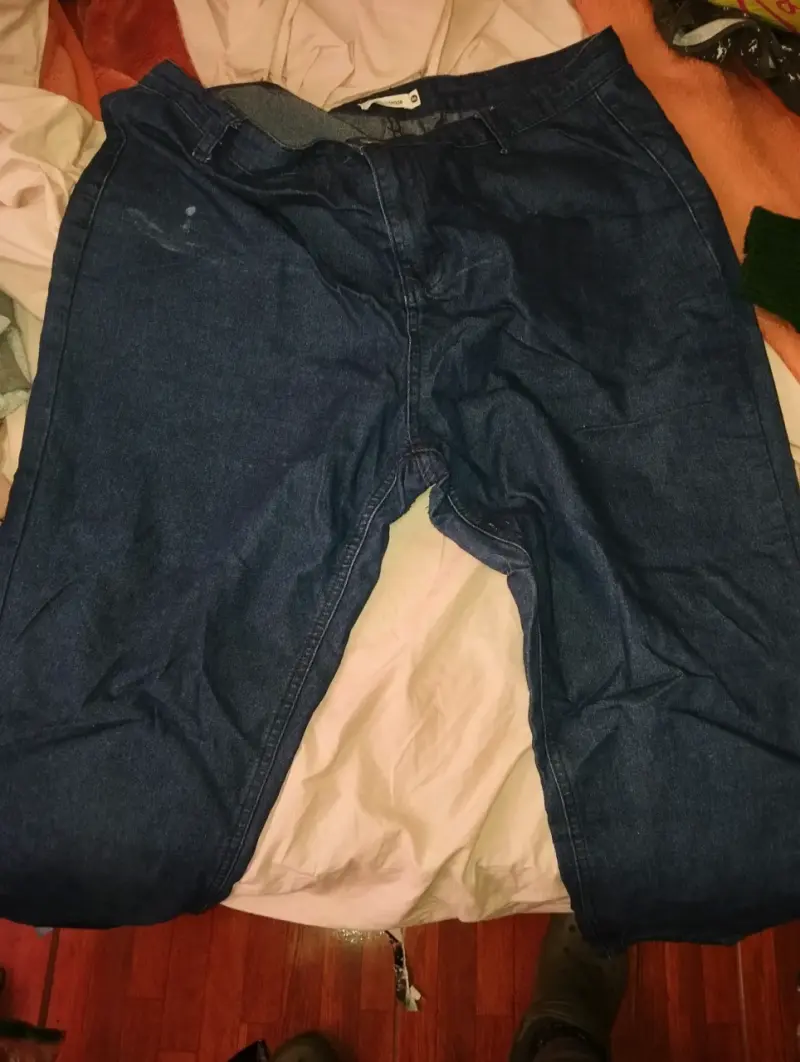 Jeans de mezclilla azul para hombre