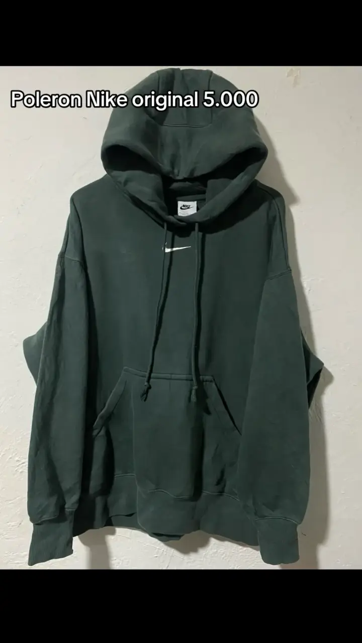 Polerón Nike original verde oscuro