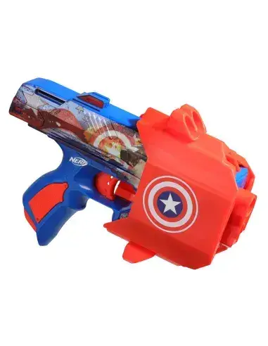 Pistola Nerf Marvel Capitán América con dardos - miniatura 5