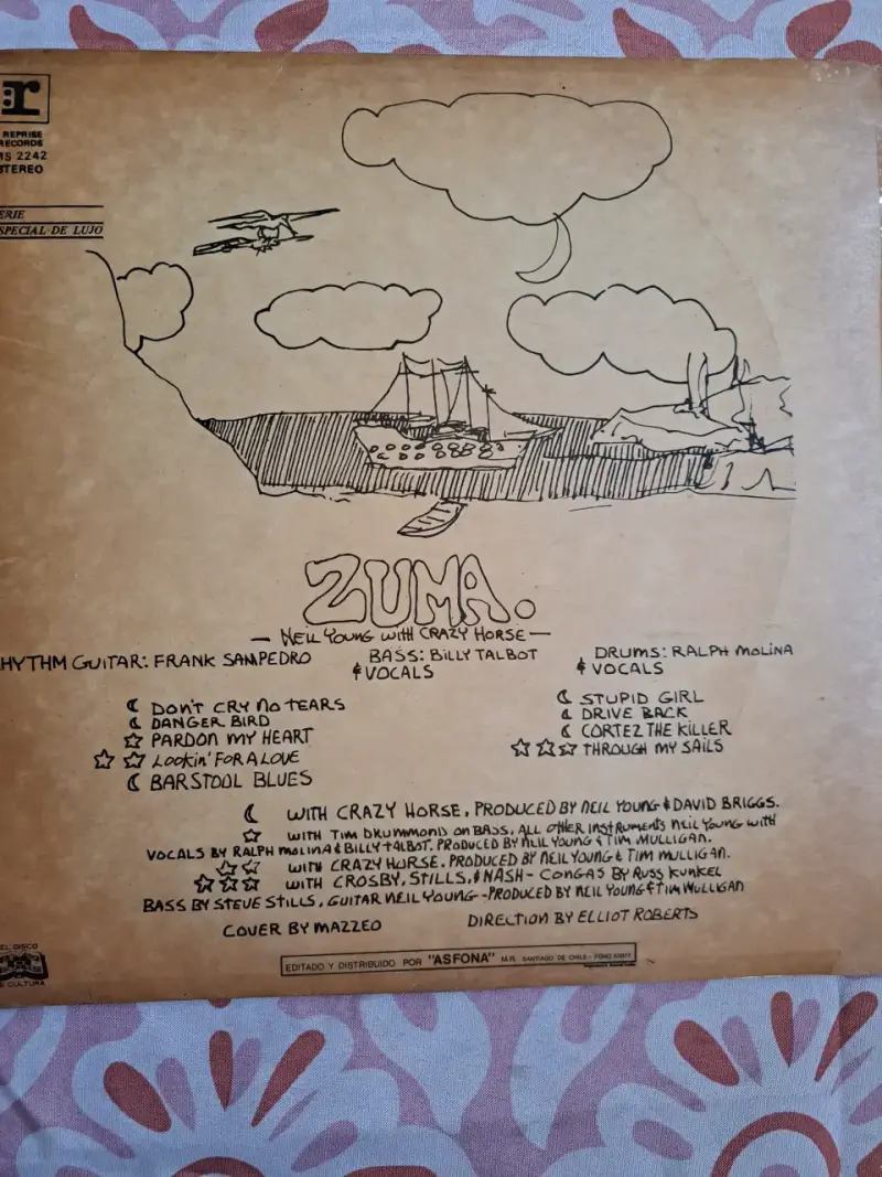 Vinilo Neil Young Zuma con Crazy Horse - 2