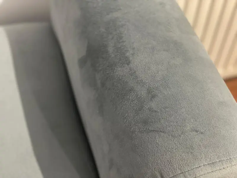 Sillón cajón Terciopelo Gris – Nuevo Sin Uso - 3