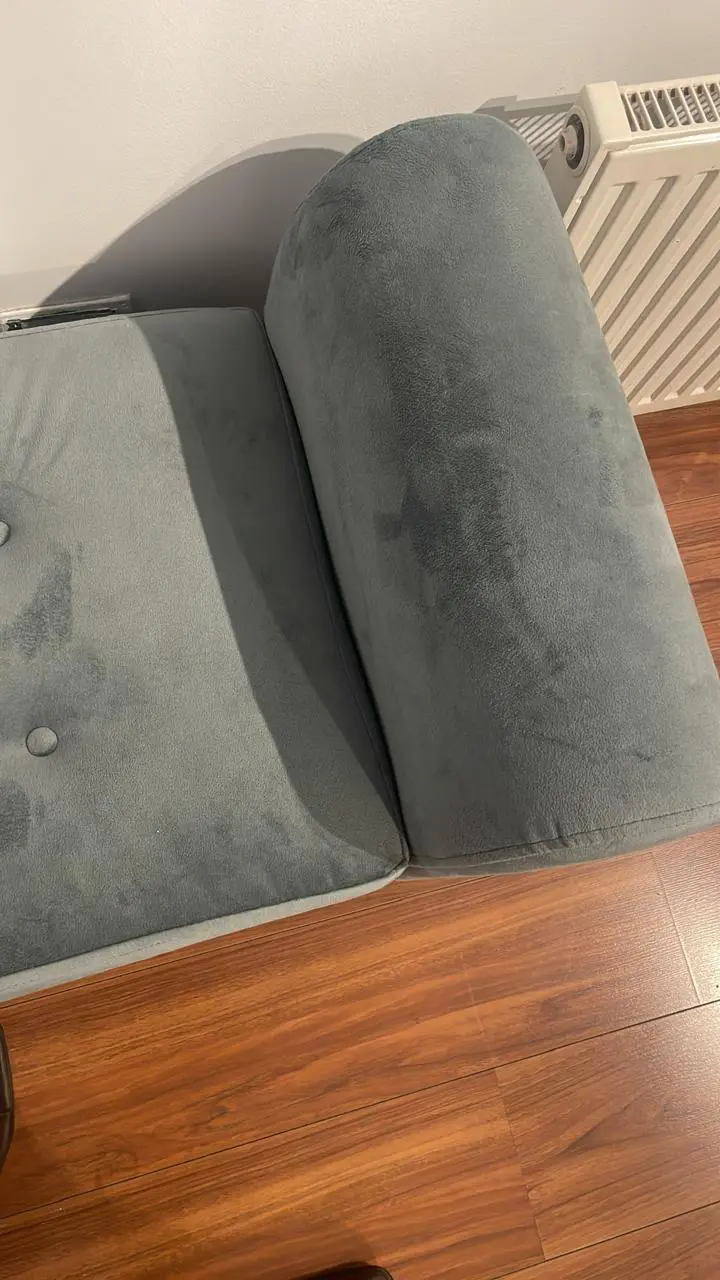 Sillón cajón Terciopelo Gris – Nuevo Sin Uso - 6
