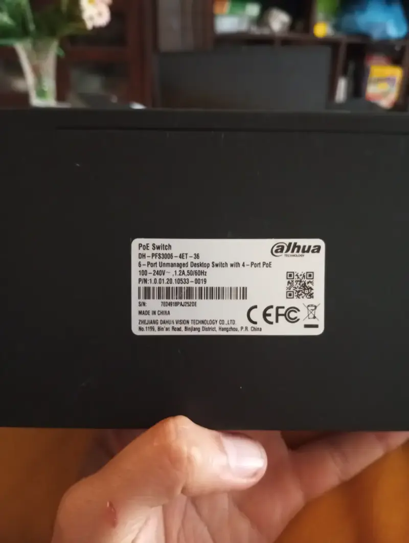 Switch Ethernet Dahua 8 Puertos PoE - 3