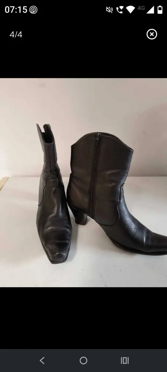 Botines de cuero negro Bruno Rossi - 2