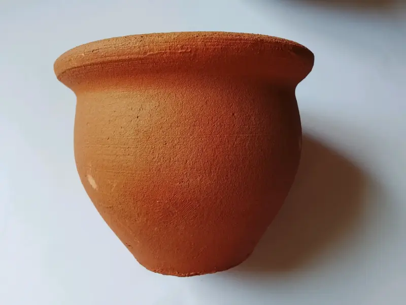 Macetero de greda artesanal a pedido - 1