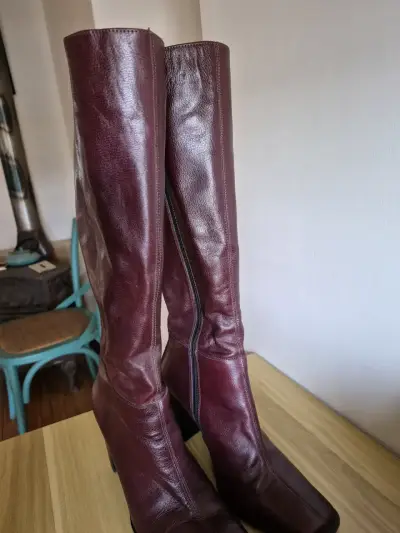 BOTAS BURDEO CUERO - miniatura 4