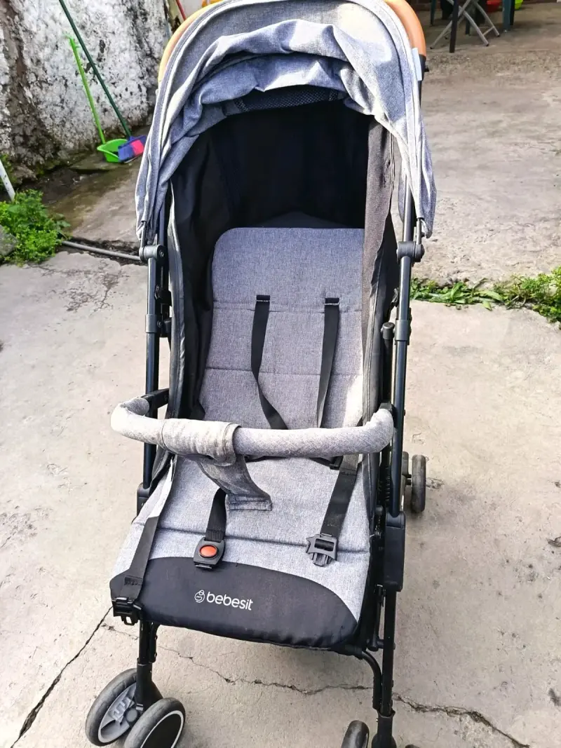 Coche de Paseo Bebesit Plegable Gris - 4