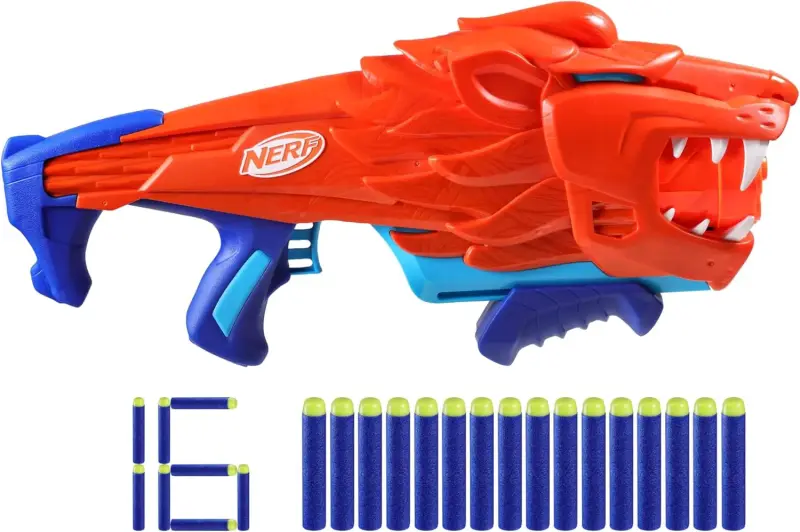 Lanzador Nerf Wild Lionfury con 16 dardos - 3