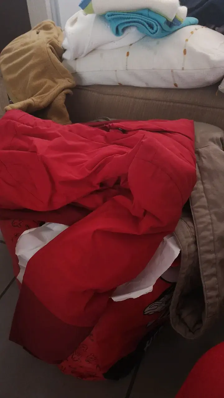 linda chaqueta eable roja para de 7 -8 y  añosniña - 1