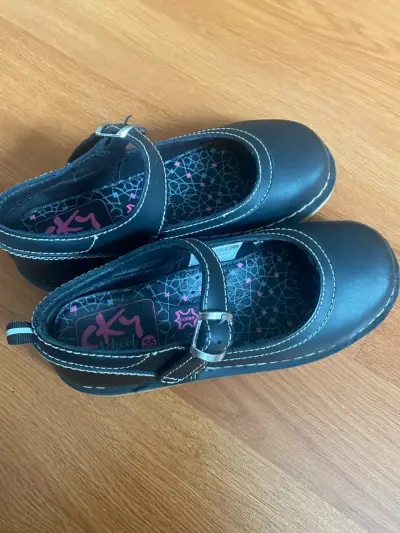Zapatos escolares negros para niña CK School - miniatura 2