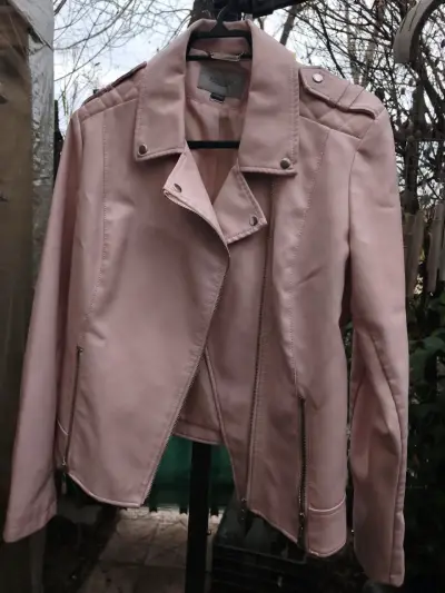 Chaqueta de cuero sintético rosa Apology - miniatura 1