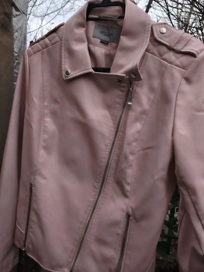 Chaqueta de cuero sintético rosa Apology - 2
