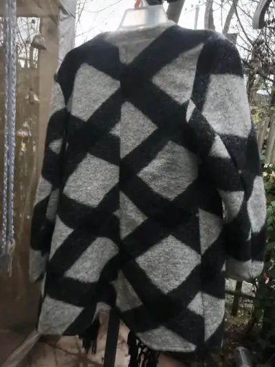 Cardigan de lana con diseño geométrico Umbrale - miniatura 4