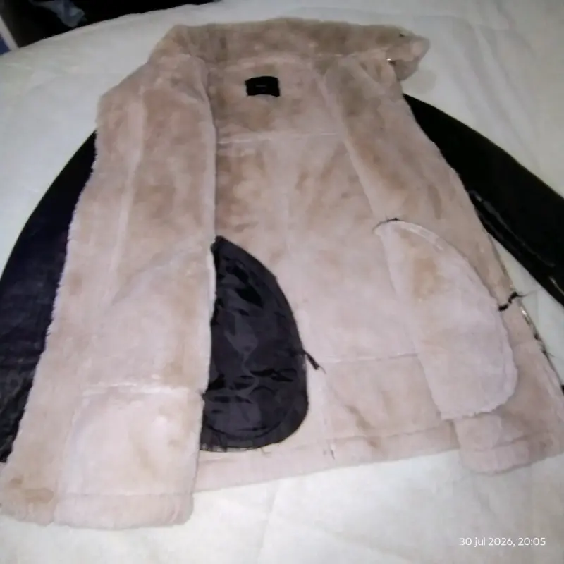 Chaqueta de cuero sintético con forro de piel MNL - 2