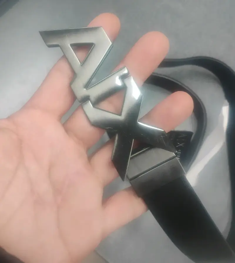 Cinturón de cuero Armani Exchange negro - 1