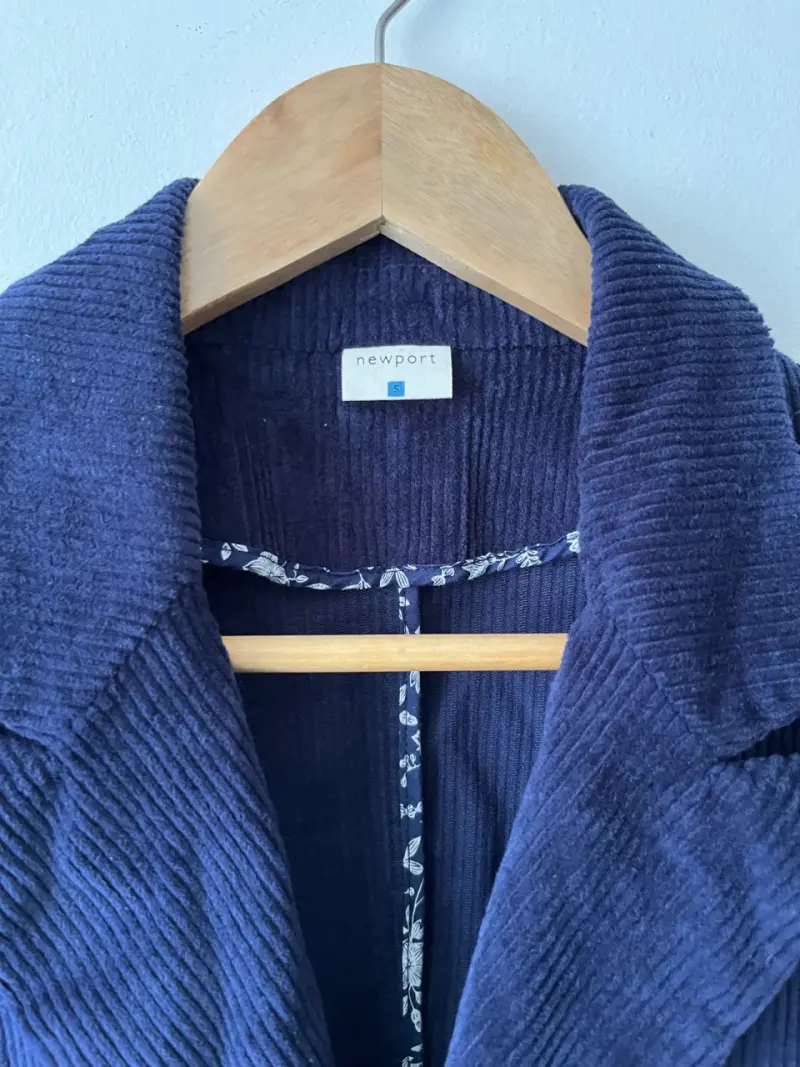 Blazer de pana azul marino Newport para mujer - 2