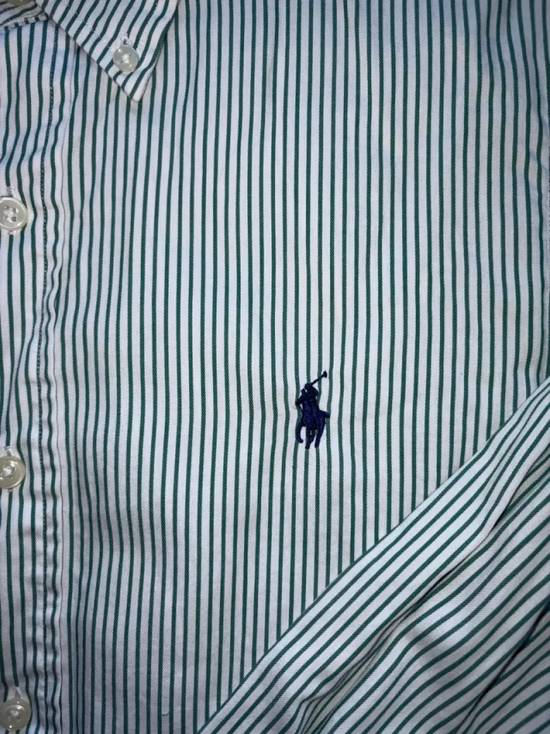 Camisa a rayas verde Ralph Lauren Slim Fit - 2