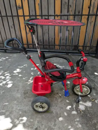 Triciclo infantil con techo de chinita desmontable - miniatura 1
