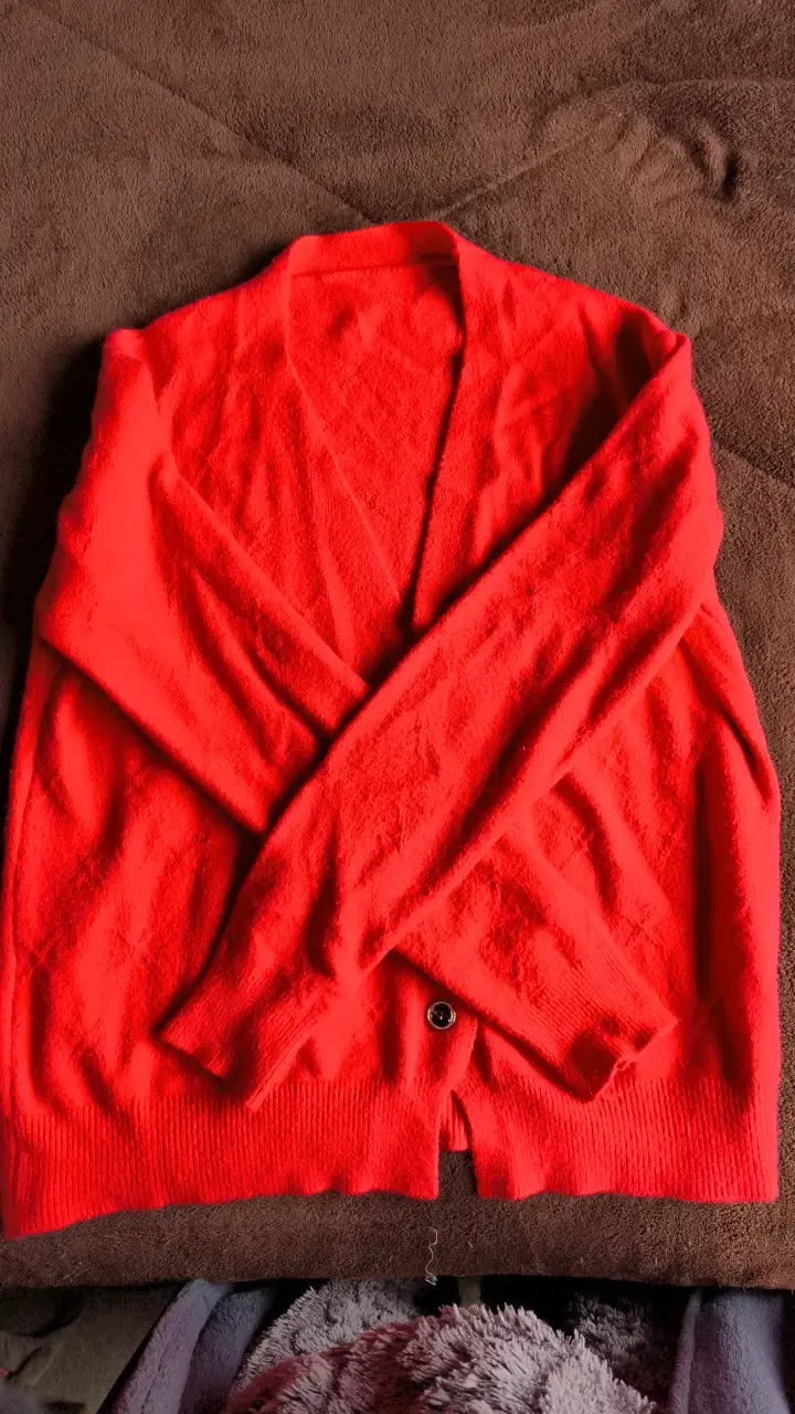 Chaleco rojo de lana para mujer - 2
