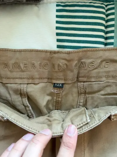 Pantalones skinny caqui American Eagle F - miniatura 3