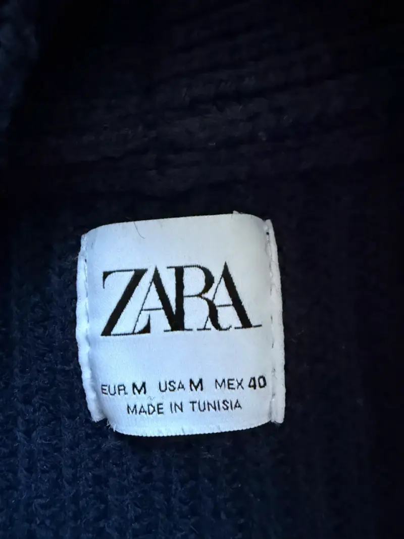 Cárdigan Azul Zara Talla M - 2