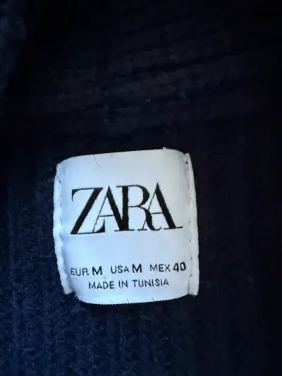 Cárdigan Azul Zara Talla M - miniatura 2