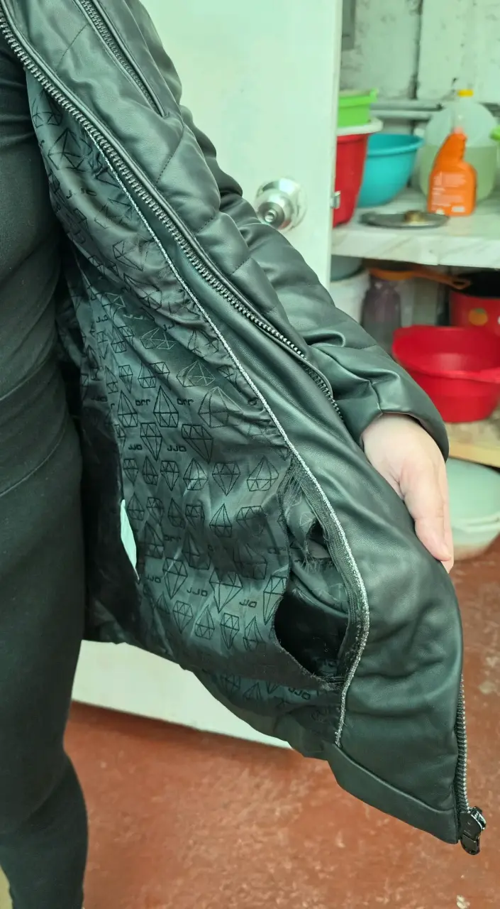 Chaqueta JJO de cuero sintetico - 4