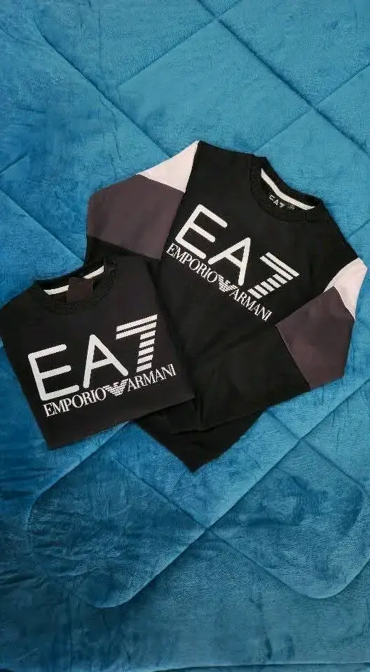Polerón negro EA7 Emporio Armani para hombre - 2