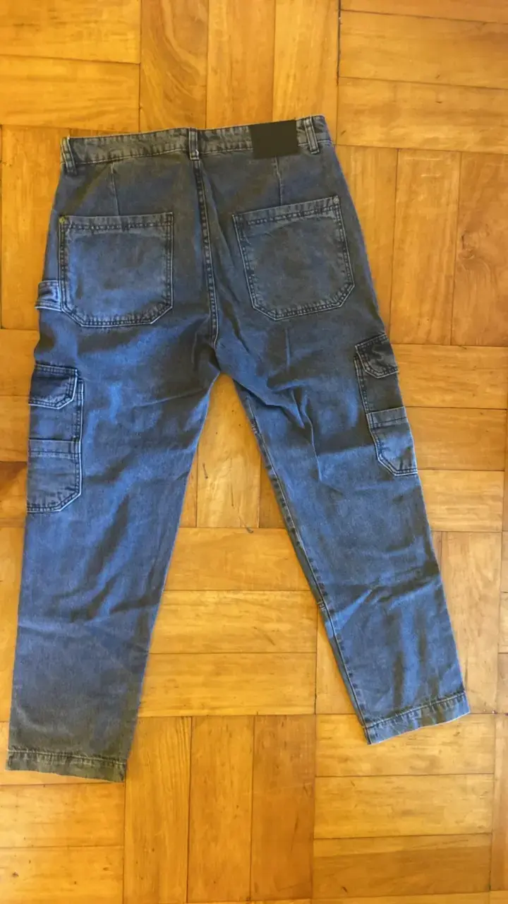 Pantalones cargo denim Americano talla 44 - 3