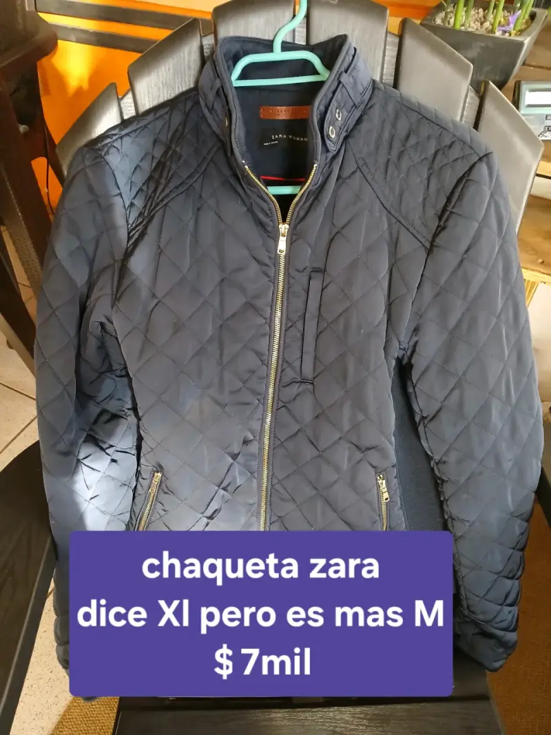 Chaqueta acolchada negra Zara para mujer - 1
