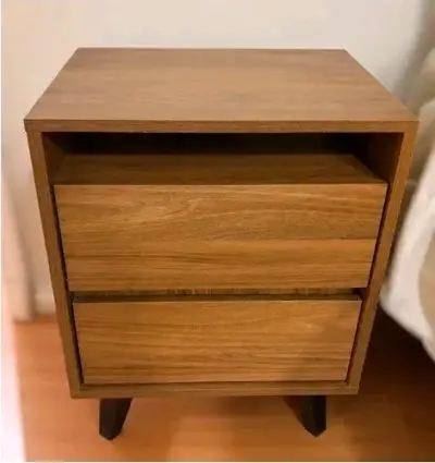 2 Veladores madera con dos cajones marca MEDULAR - miniatura 4