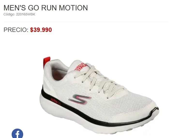 Zapatillas Skechers Go Run Motion Hombre Blancas - 1