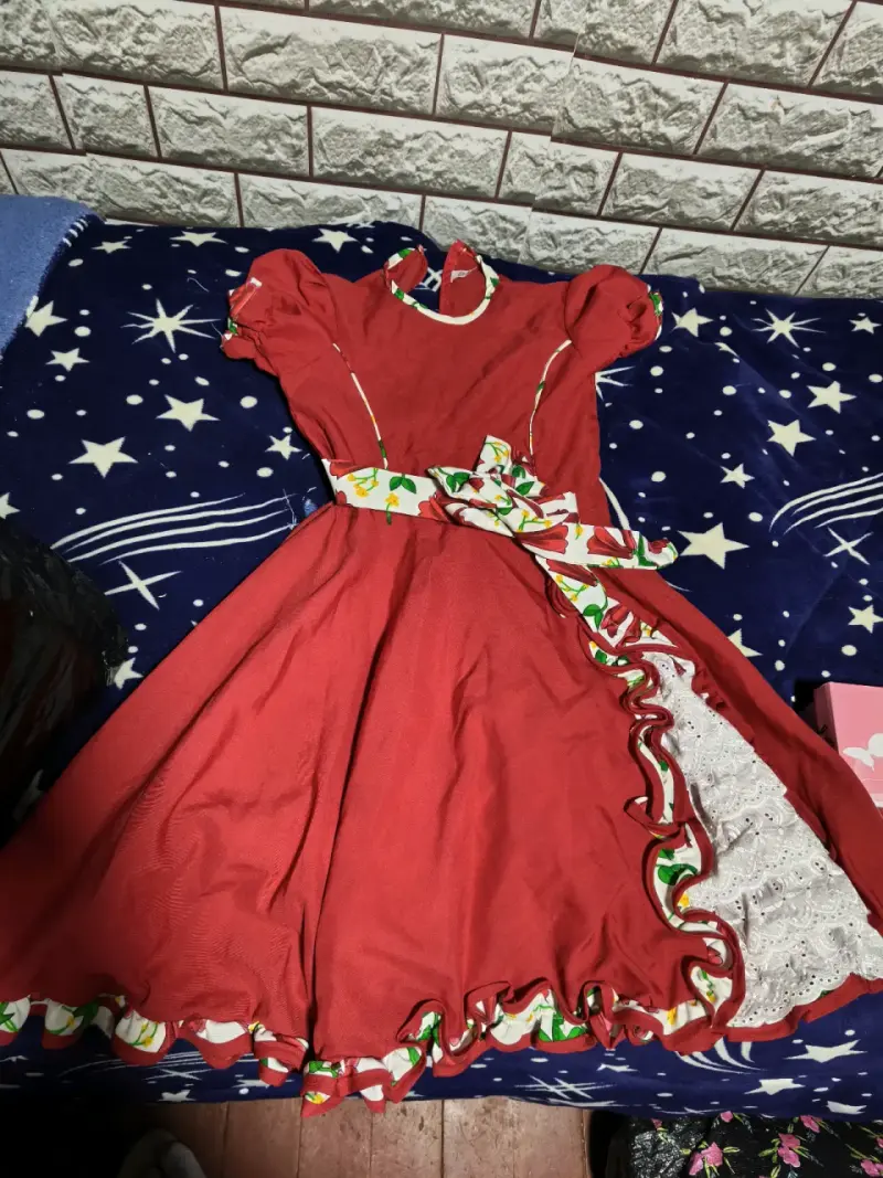 Vestido rojo para cueca - 2
