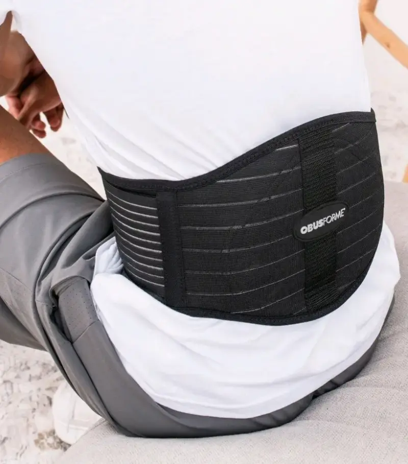 Faja lumbar negra ObusForme para soporte - 1