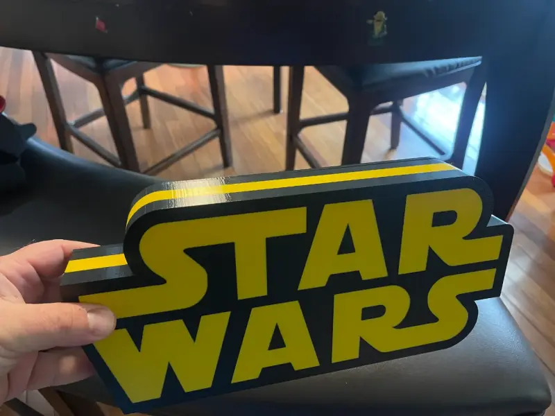 ⭐⚔️ Letrero Luminoso Star Wars 3D – USB-C 5V | Ide - 3