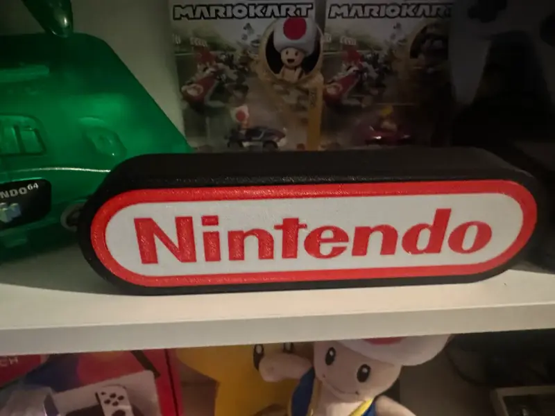🔴⚪ Letrero Luminoso Nintendo 3D – USB 5V 🎮✨ - 3