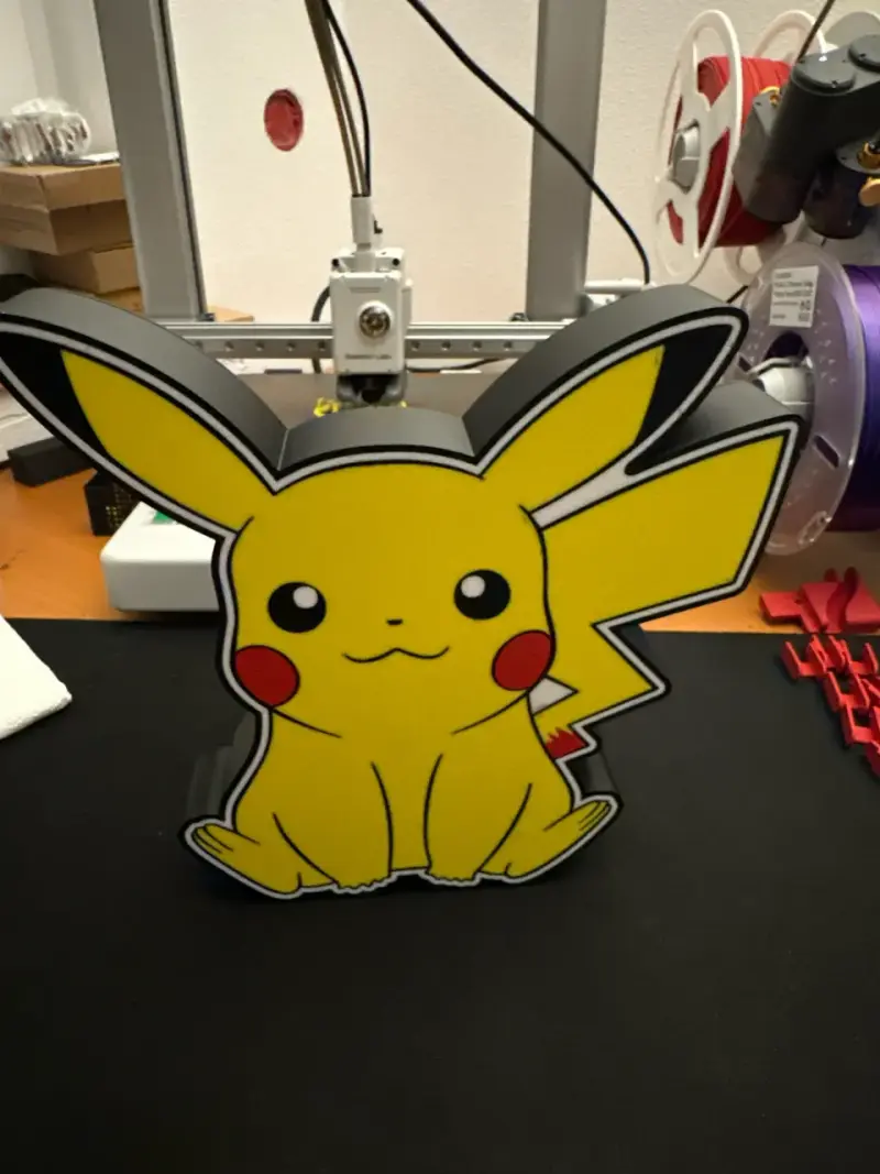 ⚡ Letrero Luminoso Pikachu 3D – USB-C 5V | Ideal p - 3