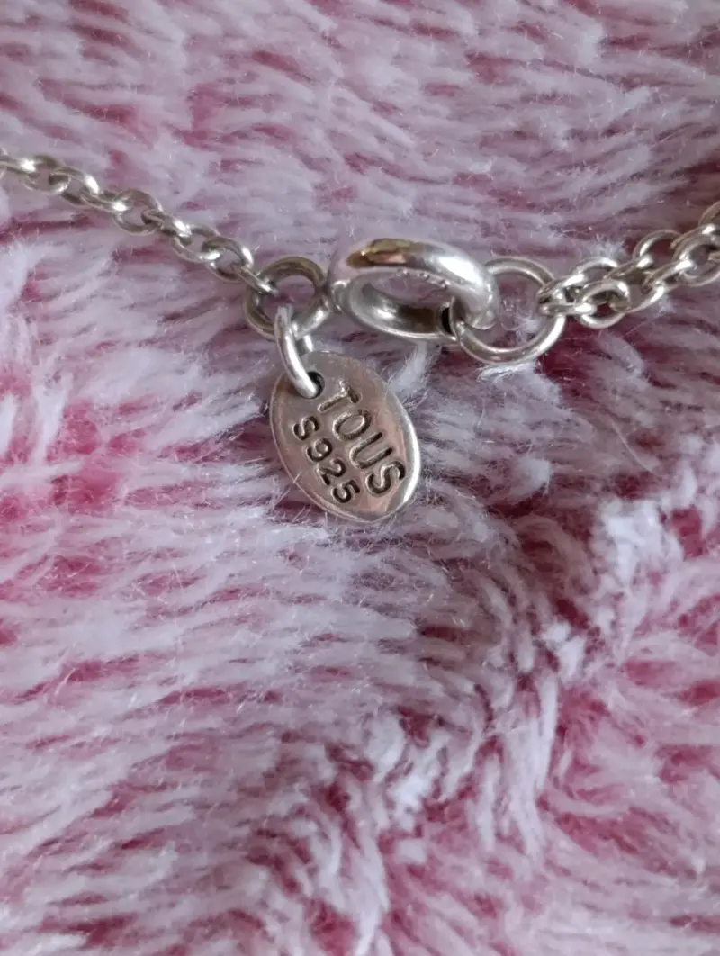 Collar de plata con colgante luna y oso Tous - 3